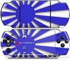 Sony PSP 3000 Decal Style Skin - Rising Sun Japanese Flag Blue