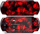 Sony PSP 3000 Decal Style Skin - Skulls Confetti Red