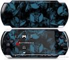 Sony PSP 3000 Decal Style Skin - Skulls Confetti Blue