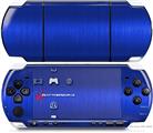 Sony PSP 3000 Decal Style Skin - Simulated Brushed Metal Blue