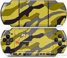 Sony PSP 3000 Decal Style Skin - Camouflage Yellow