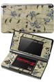 Nintendo 3DS Decal Style Skin - Flowers and Berries Blue