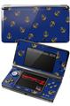 Nintendo 3DS Decal Style Skin - Anchors Away Blue