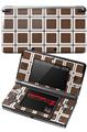 Nintendo 3DS Decal Style Skin - Squared Chocolate Brown