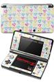 Nintendo 3DS Decal Style Skin - Kearas Hearts White