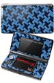 Nintendo 3DS Decal Style Skin - Retro Houndstooth Blue