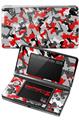 Nintendo 3DS Decal Style Skin - Sexy Girl Silhouette Camo Red