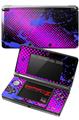 Nintendo 3DS Decal Style Skin - Halftone Splatter Blue Hot Pink