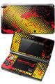 Nintendo 3DS Decal Style Skin - Halftone Splatter Yellow Red