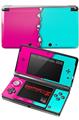 Nintendo 3DS Decal Style Skin - Ripped Colors Hot Pink Neon Teal