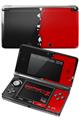 Nintendo 3DS Decal Style Skin - Ripped Colors Black Red