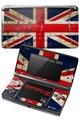 Nintendo 3DS Decal Style Skin - Painted Faded and Cracked Union Jack British Flag