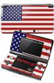 Nintendo 3DS Decal Style Skin - USA American Flag 01