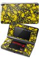 Nintendo 3DS Decal Style Skin - Scattered Skulls Yellow