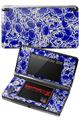 Nintendo 3DS Decal Style Skin - Scattered Skulls Royal Blue