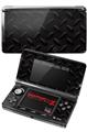 Nintendo 3DS Decal Style Skin - Diamond Plate Metal 02 Black