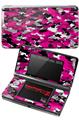 Nintendo 3DS Decal Style Skin - WraptorCamo Digital Camo Hot Pink