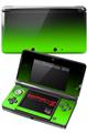 Nintendo 3DS Decal Style Skin - Smooth Fades Green Black