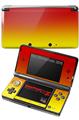 Nintendo 3DS Decal Style Skin - Smooth Fades Yellow Red