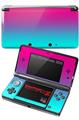 Nintendo 3DS Decal Style Skin - Smooth Fades Neon Teal Hot Pink