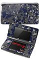 Nintendo 3DS Decal Style Skin - WraptorCamo Old School Camouflage Camo Blue Navy