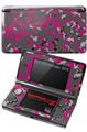Nintendo 3DS Decal Style Skin - WraptorCamo Old School Camouflage Camo Fuschia Hot Pink