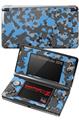 Nintendo 3DS Decal Style Skin - WraptorCamo Old School Camouflage Camo Blue Medium