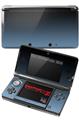 Nintendo 3DS Decal Style Skin - Smooth Fades Blue Dust Black