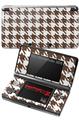 Nintendo 3DS Decal Style Skin - Houndstooth Chocolate Brown