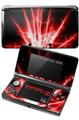 Nintendo 3DS Decal Style Skin - Lightning Red