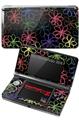 Nintendo 3DS Decal Style Skin - Kearas Flowers on Black