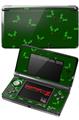 Nintendo 3DS Decal Style Skin - Christmas Holly Leaves on Green
