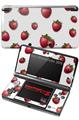 Nintendo 3DS Decal Style Skin - Strawberries on White