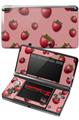Nintendo 3DS Decal Style Skin - Strawberries on Pink
