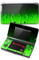 Nintendo 3DS Decal Style Skin - Fire Green