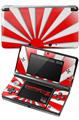 Nintendo 3DS Decal Style Skin - Rising Sun Japanese Flag Red