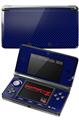 Nintendo 3DS Decal Style Skin - Carbon Fiber Blue