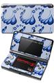 Nintendo 3DS Decal Style Skin - Petals Blue