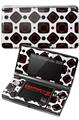 Nintendo 3DS Decal Style Skin - Red And Black Squared