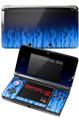 Nintendo 3DS Decal Style Skin - Fire Blue
