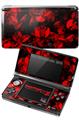Nintendo 3DS Decal Style Skin - Skulls Confetti Red
