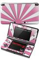 Nintendo 3DS Decal Style Skin - Rising Sun Japanese Flag Pink