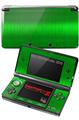 Nintendo 3DS Decal Style Skin - Simulated Brushed Metal Green