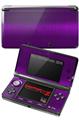 Nintendo 3DS Decal Style Skin - Simulated Brushed Metal Purple