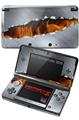 Nintendo 3DS Decal Style Skin - Ripped Metal Fire