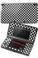 Nintendo 3DS Decal Style Skin - Checkered Canvas Black and White