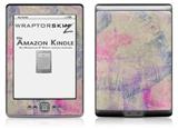 Pastel Abstract Pink and Blue - Decal Style Skin (fits 4th Gen Kindle with 6inch display and no keyboard)
