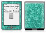 Triangle Mosaic Seafoam Green - Decal Style Skin (fits 4th Gen Kindle with 6inch display and no keyboard)