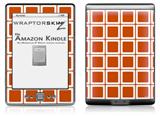 Squared Burnt Orange - Decal Style Skin (fits 4th Gen Kindle with 6inch display and no keyboard)