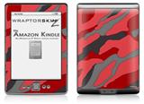 Camouflage Red - Decal Style Skin (fits 4th Gen Kindle with 6inch display and no keyboard)